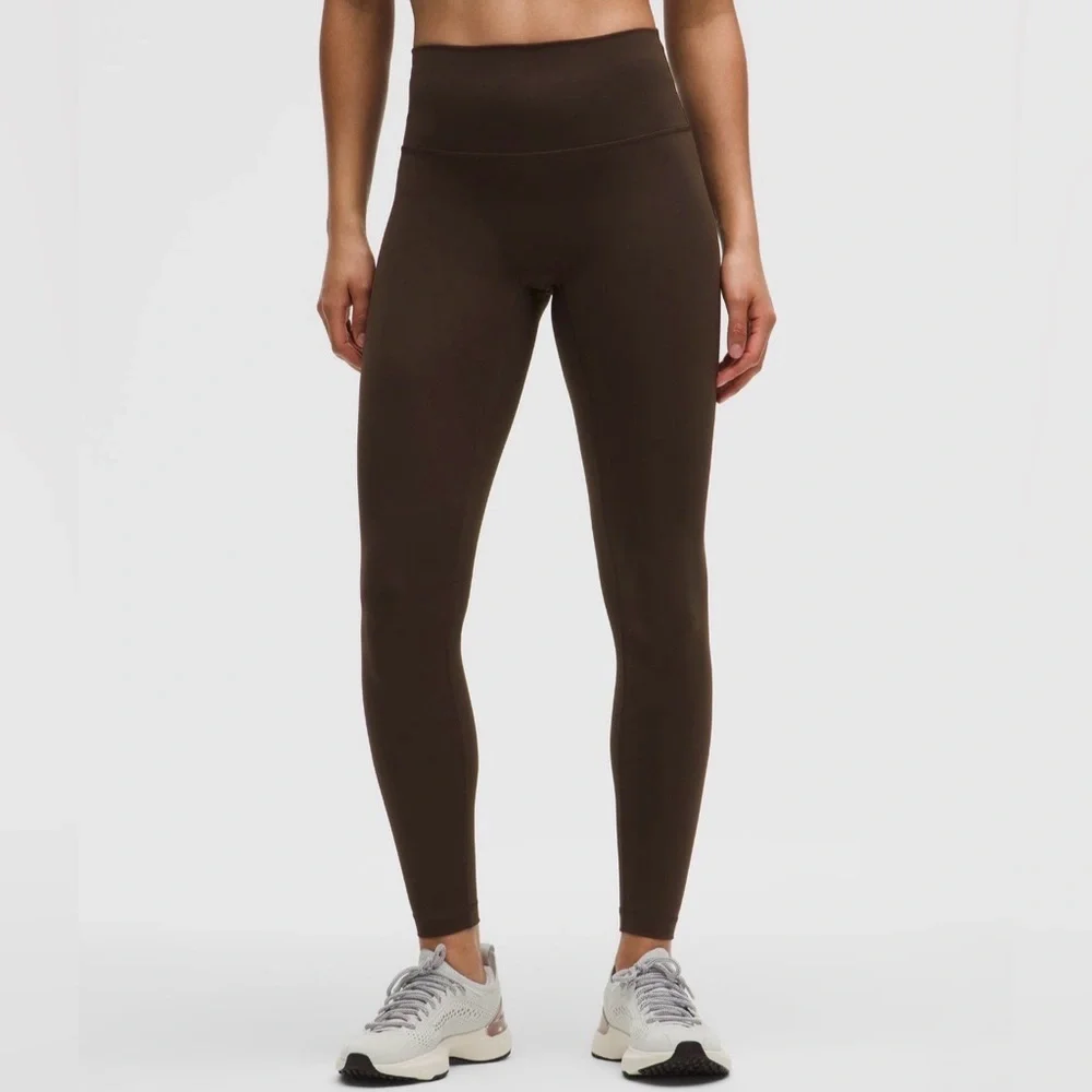 Lululemon Wunder Train High-Waisted Leggings Olive Green Size 6 Athletic Run